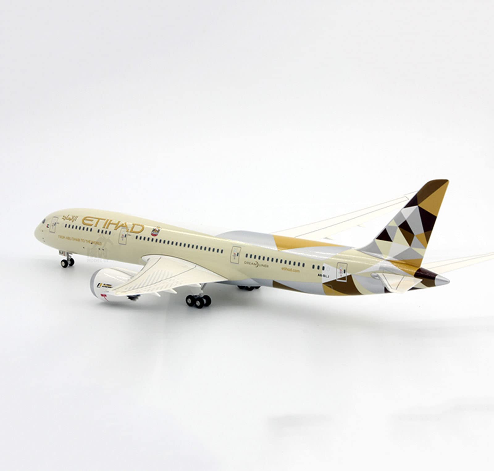 1/200 Scale Airplane Model, Etihad Airways B787-9 Airliner Model