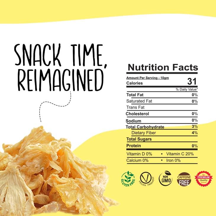 Miniatura 8 de Trozos de piña seca  1 libra  Pieza de piña deshidratada  Piña deshidratada a granel  Todo natural sin OMG piñas secas sin azúcar 16 onzas