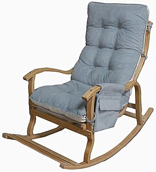 Reyo Home Helena TV, Reading Books, Breastfeeding, Dad Chair Rocking Gray/Cream Double Cushion