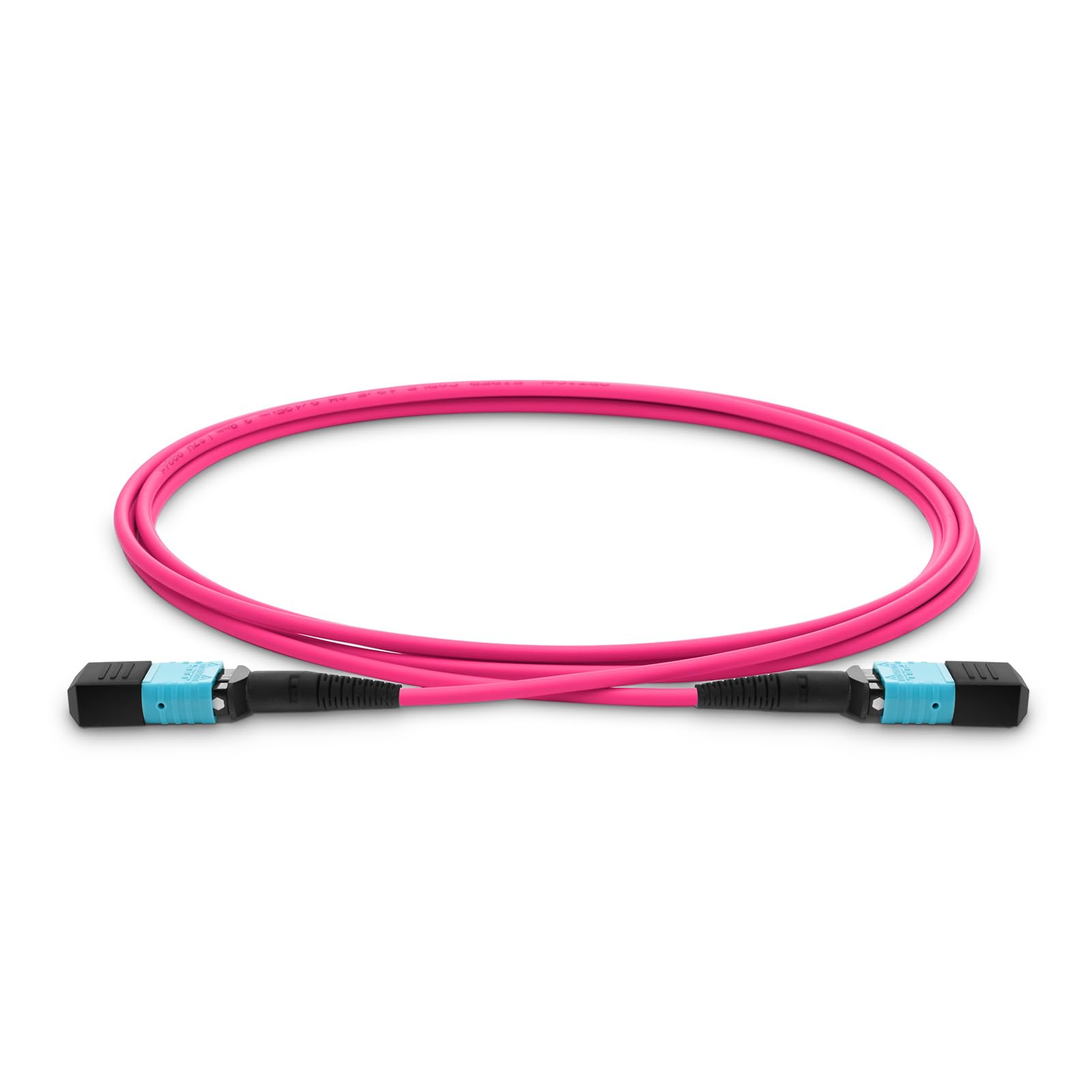 Câble patch MTP vers MTP - Fibre optique - 12 fibres femelles - 40 G/100 G/200 G/400 G - OM4 50/125 - Multimode Elite Trunk - Type B - Plenum (OFNP) - 7 m.