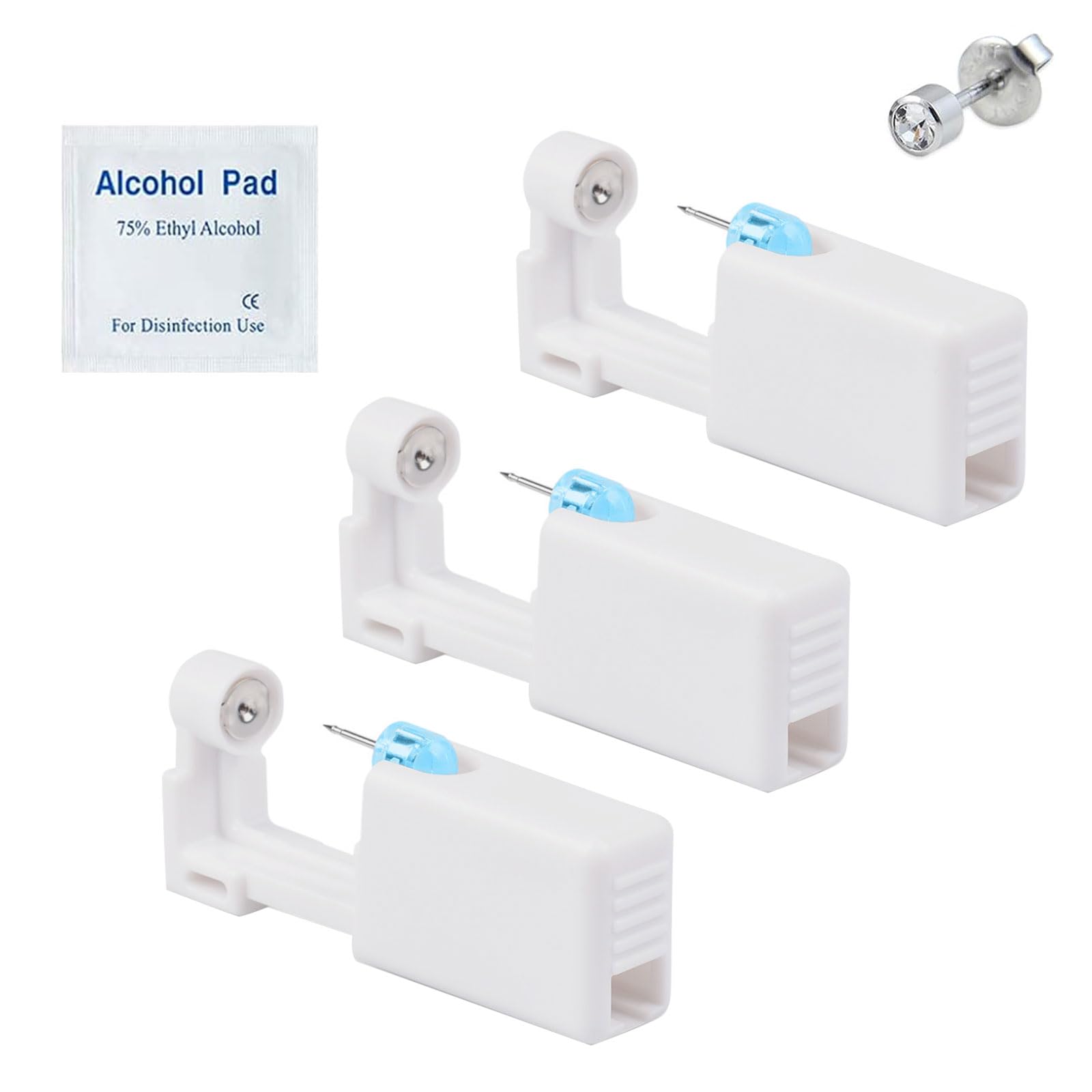 Cerioll Pistolas Desechables Para Piercing De Oreja, Kit De Pistola Para Perforar La Oreja, Pistola Desechable Para Perforar Orejas, Pistolas Desechables Para Perforar Orejas, Para Niñas, Mujeres, Hombres