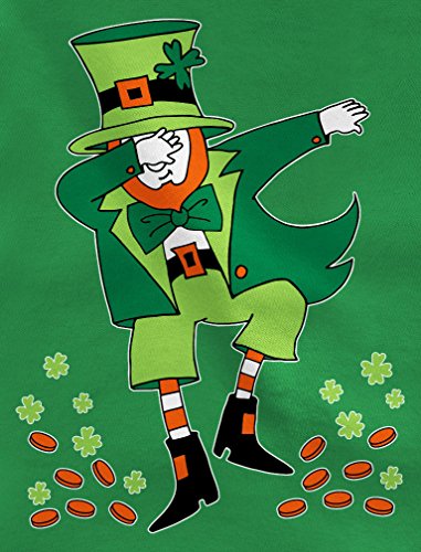 Tstars St. Patrick's Day Shirt Clovers Dabbing Leprechaun Toddler Kids T-Shirt2