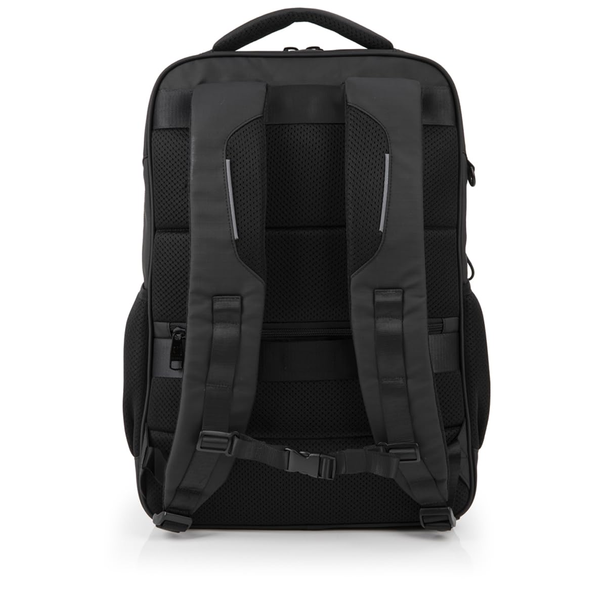 Gabol - Mochila para Portátil 17,3" Disk con 2 Compartimentos y Capacidad 20,5L - Peso Ligero de 1kg y Medidas 33x47x16cm - Material Poliéster Resinado con Reflectantes - Diseño Español - Negro