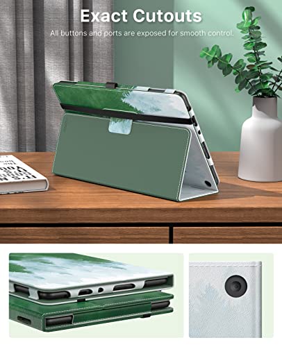 Image of MoKo Case Fits All-New Kindle Fire HD 10 & 10 Plus Tablet (13th /11th Generation, 2023 /2021 Release) 10.1 inch - Slim Folding Stand Cover with Auto Wake /Sleep, Dark Green Forest