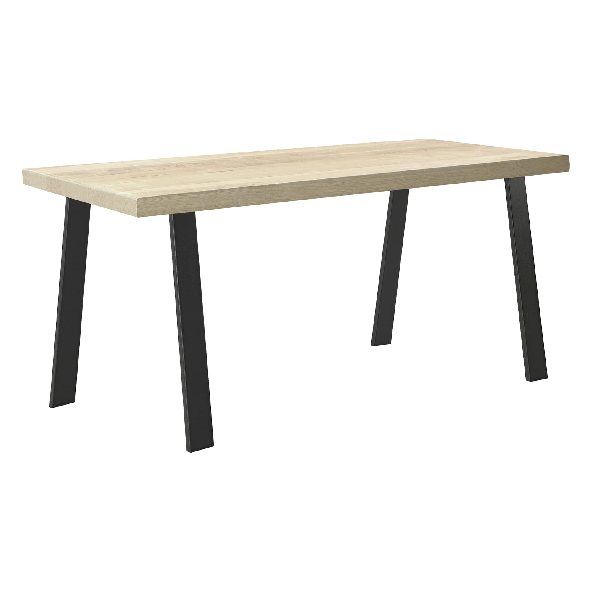 [en.casa] Juego de 2X Patas de Mesa Comedor Set de 2X Patas de Escritorio Armazón de Mesa Incl. Material de Montaje Acero 55-70 x 72 cm Negro Mate