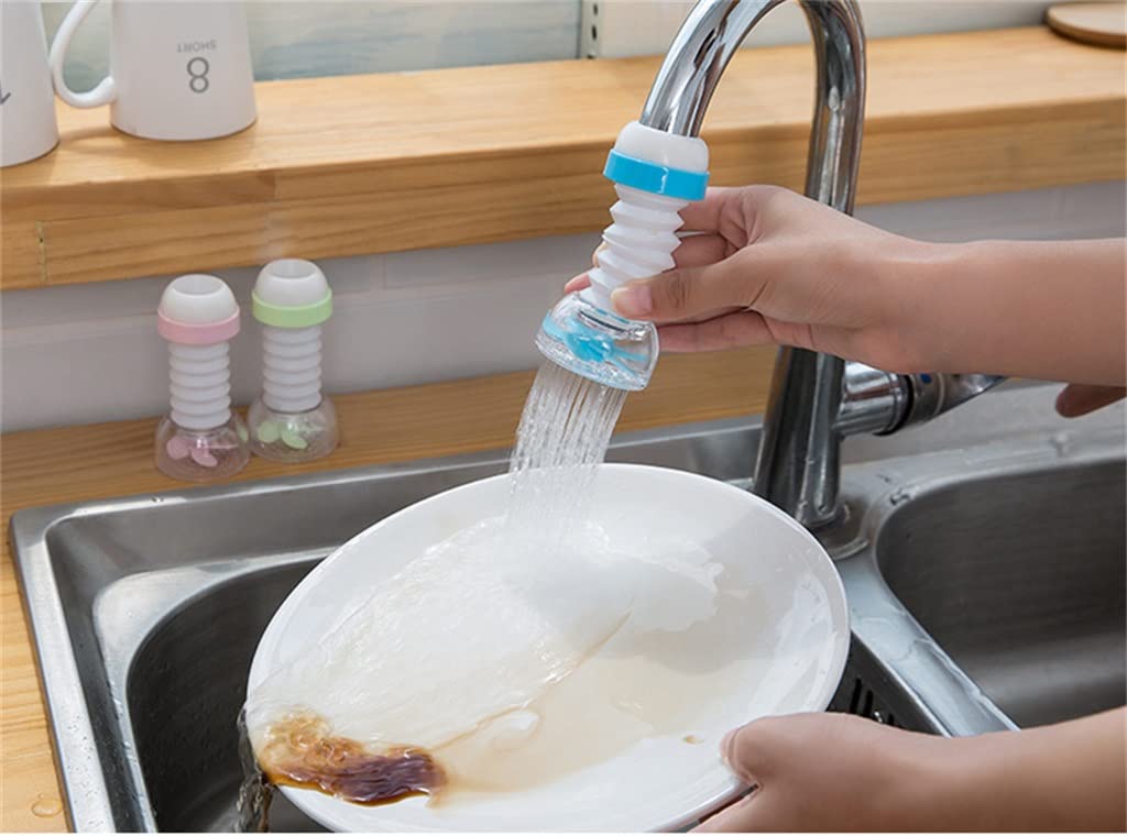 360 Grad verstellbare Wasserhahnverlängerung Duscharmatur Gadget Wasserhahnverlängerung Küche Badezimmer Zubehör (D)