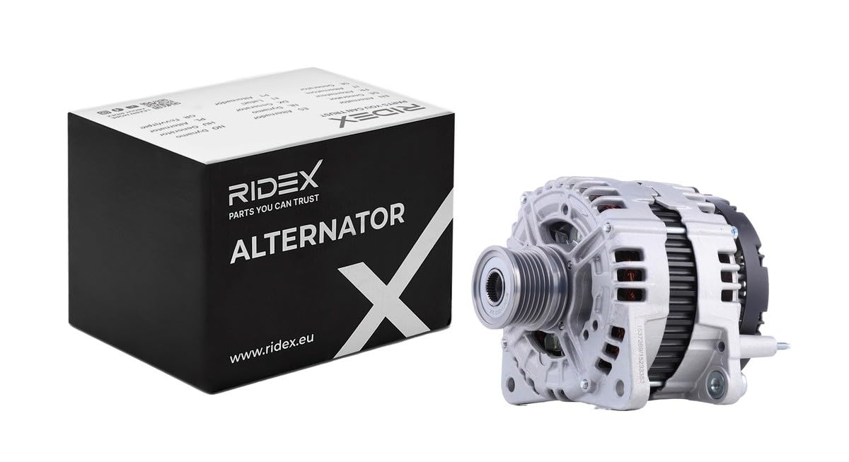 RIDEX 4G0875 Alternador con regulador incorporado Compatible con VW Golf VII Hatchback 5G1, BQ1, BE1, BE2