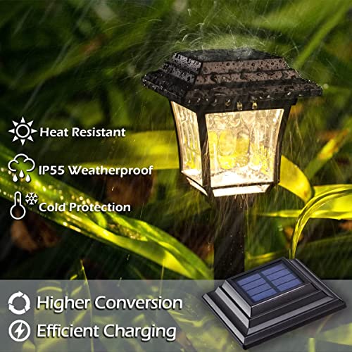 LeiDrail Solar Pathway Lights 8 Pack Solar Garden Lights with 2 Modes Waterproof Outdoor Path Light Warm White/Cool White LED Landscape Lighting for Yard Lawn Sidewalk Driveway Garden - Image 5