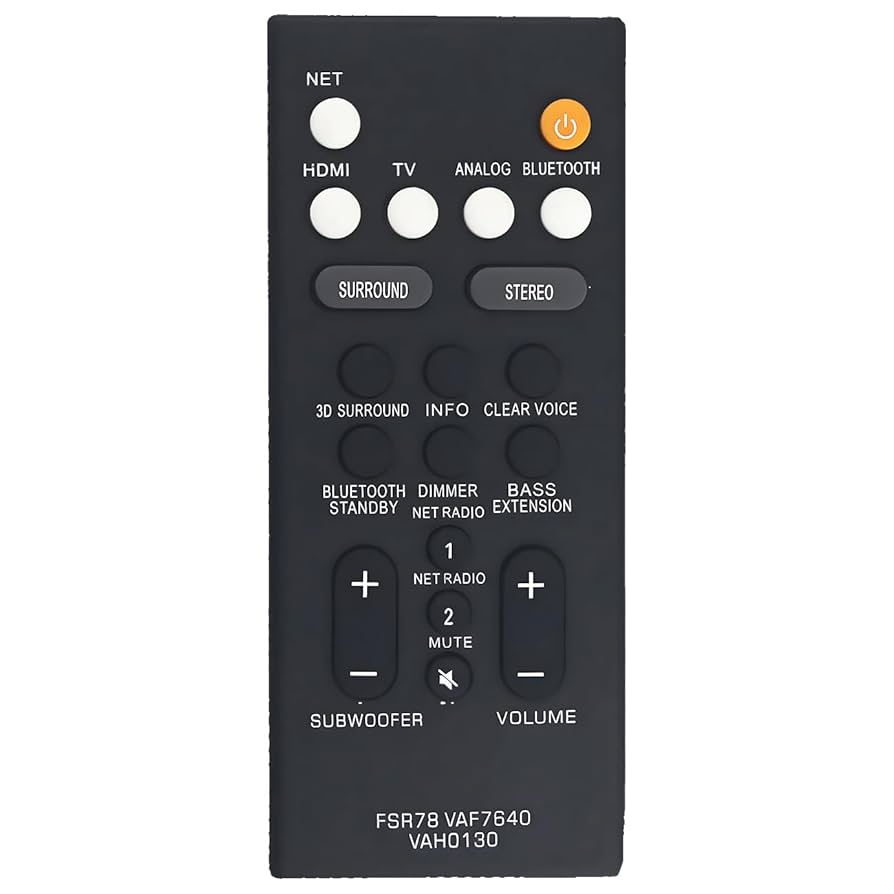 Amazon | FSR78 VAF7640 VAH0130 交換用リモコン ヤマハサウンド