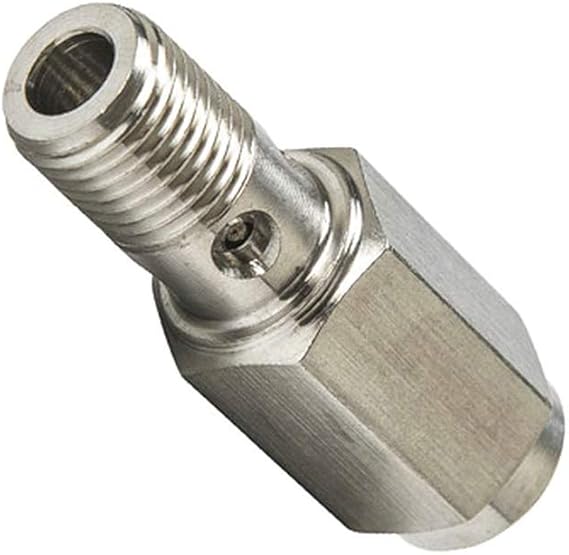 GlowShift Fuel Pressure Banjo Bolt & Snubber Valve Combo