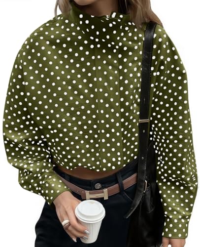 Image of Tankaneo Womens Polka Dot Zip Up Cropped Jackets