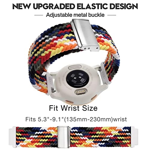 YOOSIDE for Garmin Venu 2S / Vivoactive 4S / Vivomove 3S / Venu 3S Braided Loop Watch Strap - Image 4