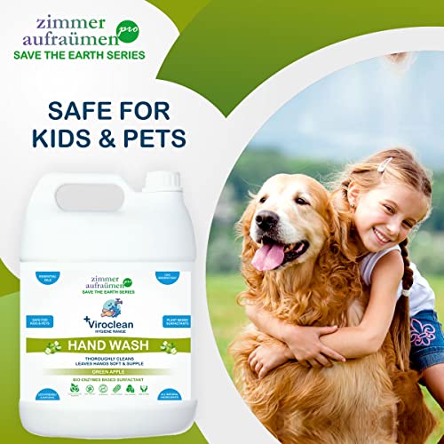Image of Zimmer Aufraumen Pro Hand Wash Green Apple 5Lit. Bio Enzymes Based Surfactan