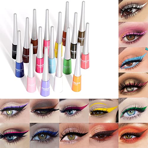 Set de delineadores líquido multicolor 14 piezas 6g miniatura 4