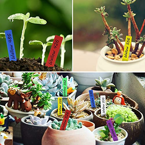 Mziart 120Pcs 4 Inches Plastic Plant Tags Waterproof Nursery Garden Plant Labels Stakes Pot Markers, Multicolor #TOP3