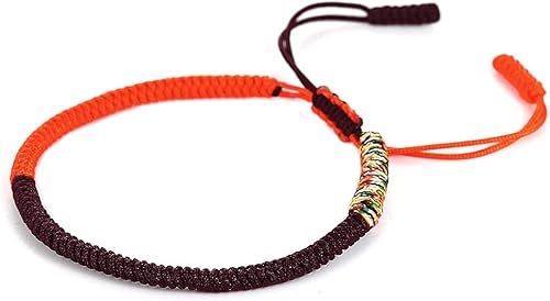 Miniatura 53 de Pulseras tibetanas hechas a mano con cuerda roja para él y ella, pulsera de la amistad, pulsera de la amistad, hilo negro y rojo para protección