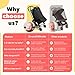 SnoozeShade Plus Extra, Stroller Sun Shade, Mosquito Net for 6m+ Babies, Blocks 99% of UV (UPF 50+) Universal Fit Blackout Sleep Cover with Peekaboo Window, Breathable Mesh Canopy for Single Strollers
