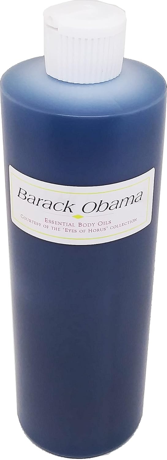 Barack Obama For Men Scented Body Oil Fragrance [Flip Cap - Blue - 16 oz.] - ID#3790