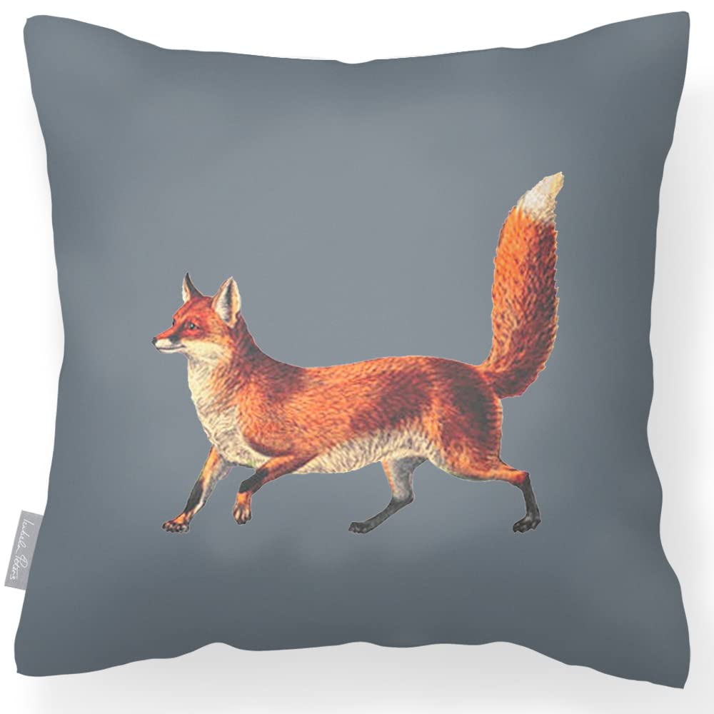 Izabela Peters Outdoor Cushions Waterproof, 43 cm, Filled Outdoor Cushion, Fox - Grey, Garden Furniture Cushions, Outdoor Seat Cushions, Garden Chair Cushions