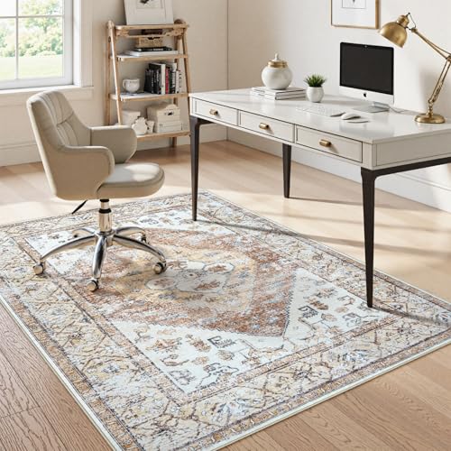 Anidaroel 5x7 Khaki Forest Style Chair Mat