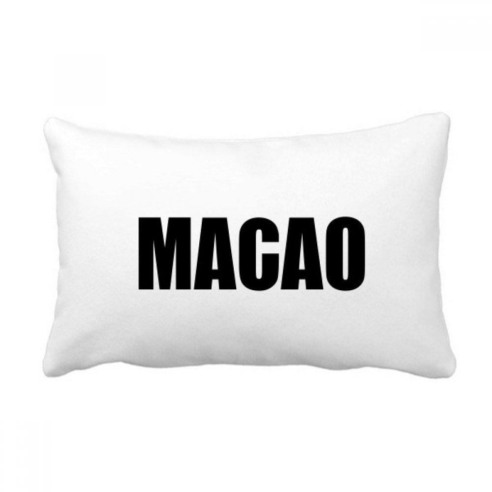 Coussin Macao Chine Ville Nom oreiller lombaire pour soulager le dos sur canapé