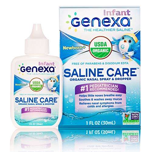 Genexa Saline Care for Infants – 1 FL OZ (30mL) | Certified Organic