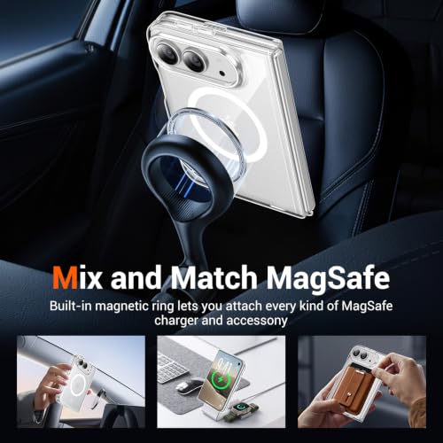 Temdan Magnetic for iPhone Duo Case Compatible with Magsafe Clear - image 3