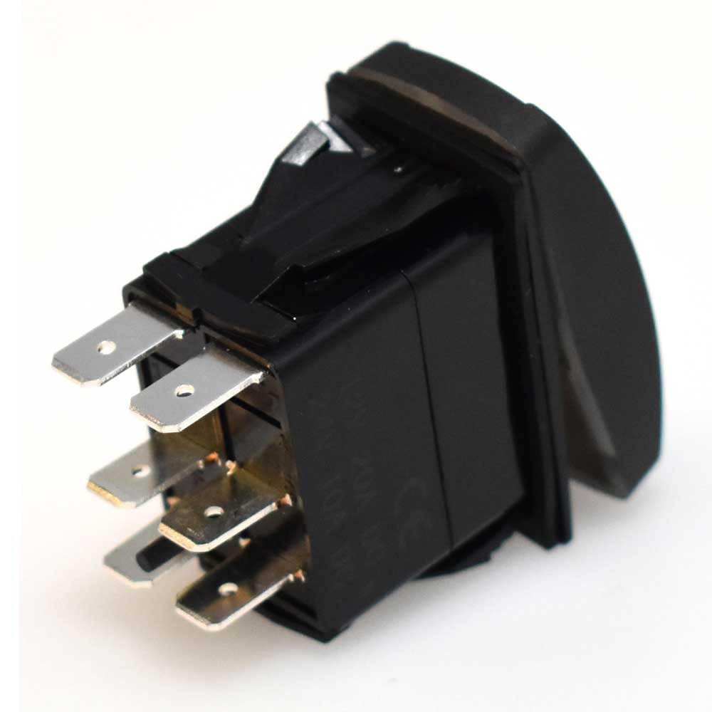 Boat Courtesy Light Rocker Switch | On/Off 12VDC 20A 6 Spade