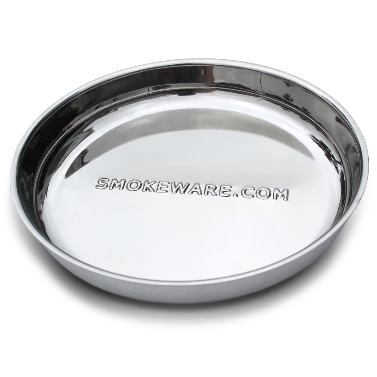 BBQ Plus Smokeware - Vaschetta raccogligocce in acciaio INOX spesso, misura grande/classica, misura grande, 35,6 cm