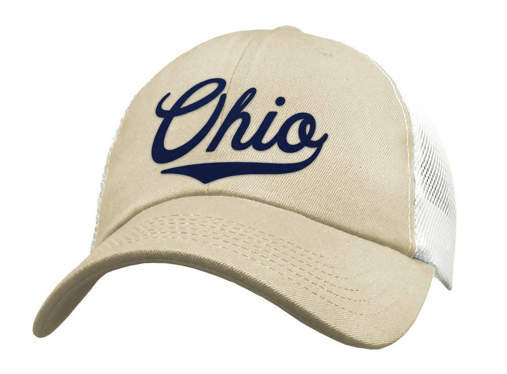State of Ohio Trucker Hat Baseball Cap 