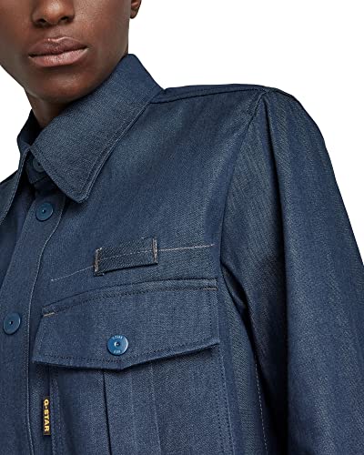 Miniatura 5 de G-Star Para Mujer Sobrecamisa Naval Collar 2.0, Azul Raw Denim D21895-C970-001 , S