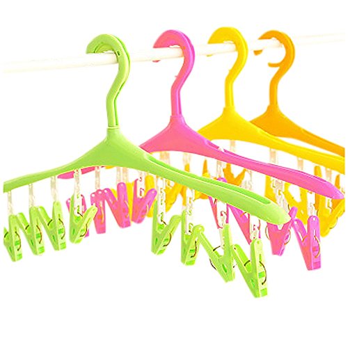 Drasawee Multi Function Underwear Socks Home Closet Clothes Drying Hanger Racks 3Pcs Pack