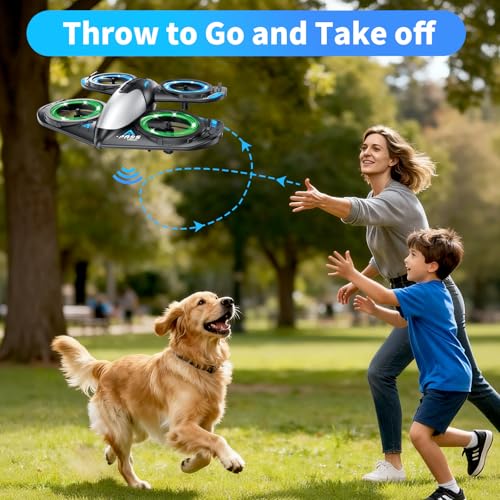 RC Drone for Kids Beginners, Foam Remote Control Drone with Cool Lights, 360° Flip, Altitude Hold, 3 Speed Modes, Collision Protection and Ease of Use, RC Airplane Quadcopter Toy Gift for Boys and Girls - Image 7