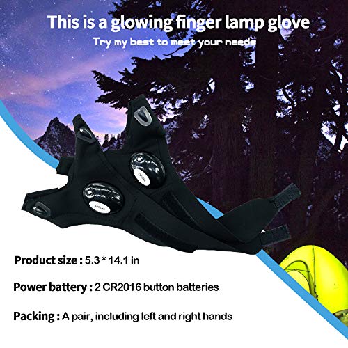 Image of LED Flashlights Gloves, Cool Gadgets for Men Handyman, Fishing, Camping, Hiking, Climbing, Repair Machine and Outdoor Activities