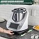 ANBOXIT Gleitbrett für Thermomix TM6/TM5, Brett für Thermomix mit Rollen, Leicht Gleitendes Bambus Rollbrett/Slider - Schwarz