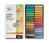MONT MARTE Pastel Sec – 36 pièces – Kit de Craies Pastel doux idéal pour la peinture colorée – Pour les Débutants, les Professionnels et les Artistes