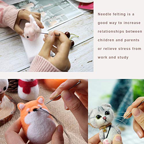 image for LUNARM Needle Felting Supplies, 21Pcs Color Felting Needles, 7Pcs Colo