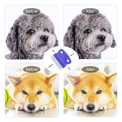 Cat and Dog Flea Comb Round tine combs torn tangled hair, removes mucus and stains for neat and smooth hair - Image 5