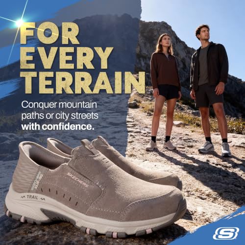 Image of Skechers Women's Hillcrest Sunapee | Suede & mesh upper with twin gore panels, Air-Cooled Memory Foam Insole, Heel Pillow holds your foot secure