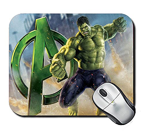 Image of ZORI Avengers - Hulk with A Logo Gaming Mouse Pad - Computer Laptop PC| WFH Office | Anti-Skid, Anti-Slip, Rubber Base | Avengers Superhero | (Hulk 01 Logo)