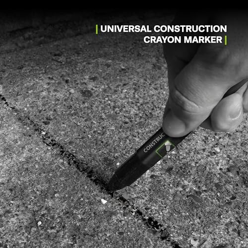 Tracer Construction Lumber Crayon Markers, Pack of 12 - Black. 12 x Black Multi Surface Marking Crayons, 1 count (Pack of 12) - Image 3