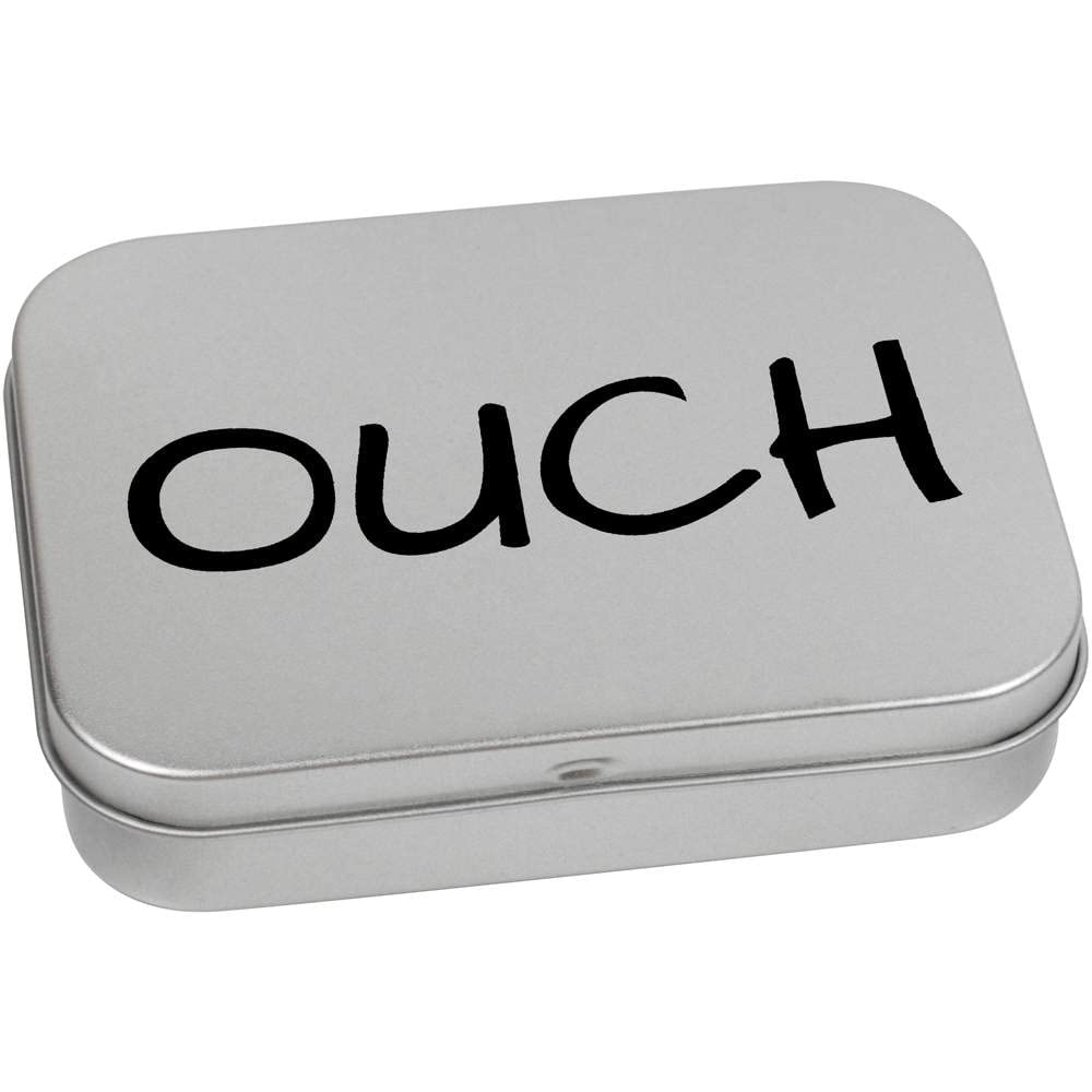 Azeeda 110mm 'Ouch' Metal Hinged Tin/Storage Box (TT00197656)