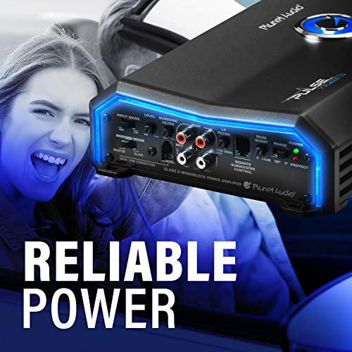 image for Planet Audio PL4000.1D Pulse Series Class D Monoblock Car Amplifier 