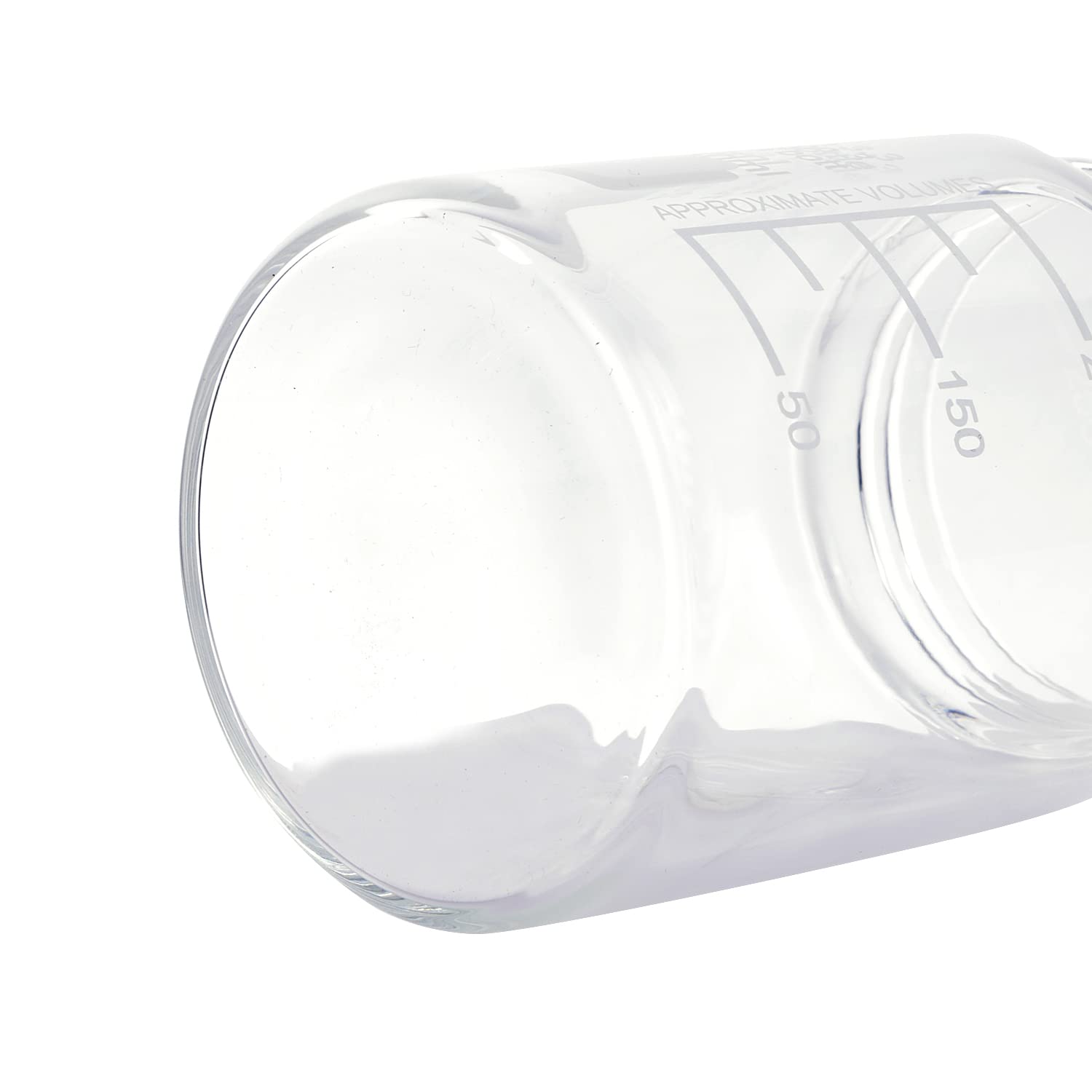 Paquete de 3 botellas de vidrio de laboratorio graduadas de boca ancha de 250 ml con tapón de rosca de polipropileno azul GL70