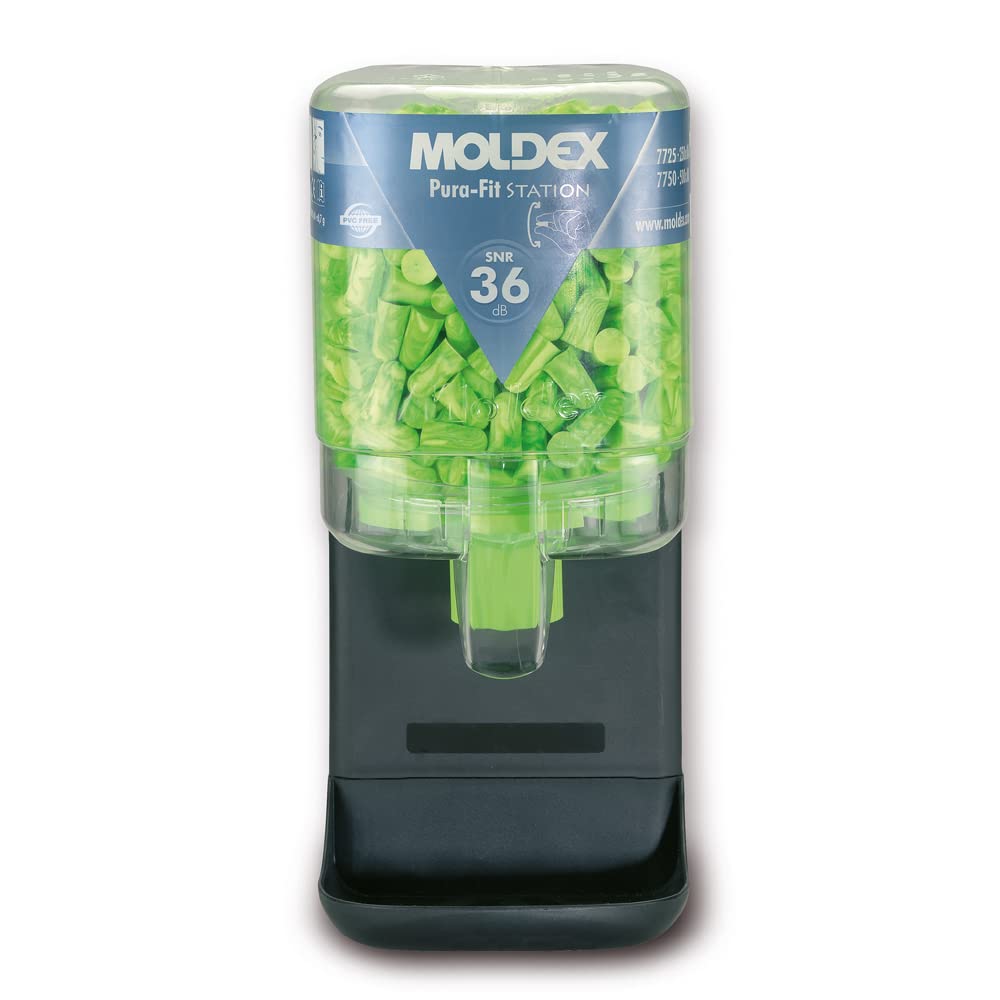 Moldex 7725 Pura-Fit Lot de 250 Paires de Bouchons d’oreilles SNR 36dB en distributeur MoldexStation