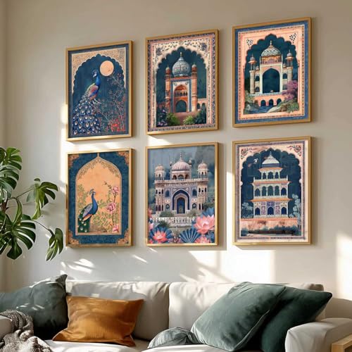 Image of kotart Premium Paintings with Frame for Home Decoration - Pichwai Wall Art Painting for Living Room Bedroom Office Wall Decoration - (13X17 INCH, G)