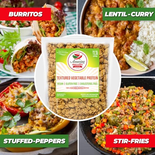 Amazing Chiles & Spices HU-XI-201 Textured Vegetable Protein  thumb #2