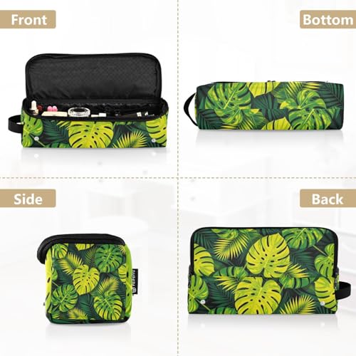 Bolsa de viaje para herramientas de cabello Hot Hair Tools con tapete para plancha resistente al agua y organizador para plancha, accesorios de cuidado capilar hojas de plátano tropical miniatura 5