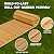 IDZO Wooden Garden Pathway 4 Times Reinforced Cord End, Anti-Slip Roll Out Walkway with Aging Resistant Rubber Spacer & Rustproof Steel Wire for Durable Use, Wooden Pathway for Outside, Beach, Patio