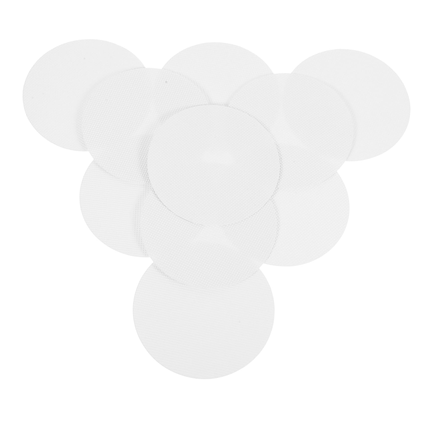Mobestech Effective Safety Accessories 10pcs White Anti-slip Stickers and Peva Non-slip Discs 10cm round Easy to Apply for Bathtubs and Showers for Slippery Surface